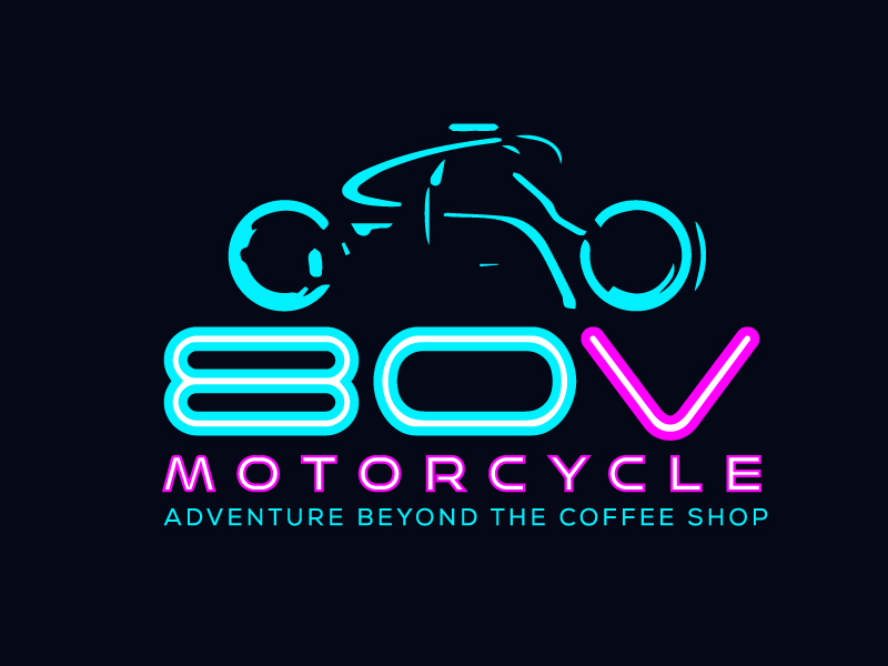 80v, 80V, 80v.motorcycles, or 80V.MOTORCYCLES or none logo design by jaize