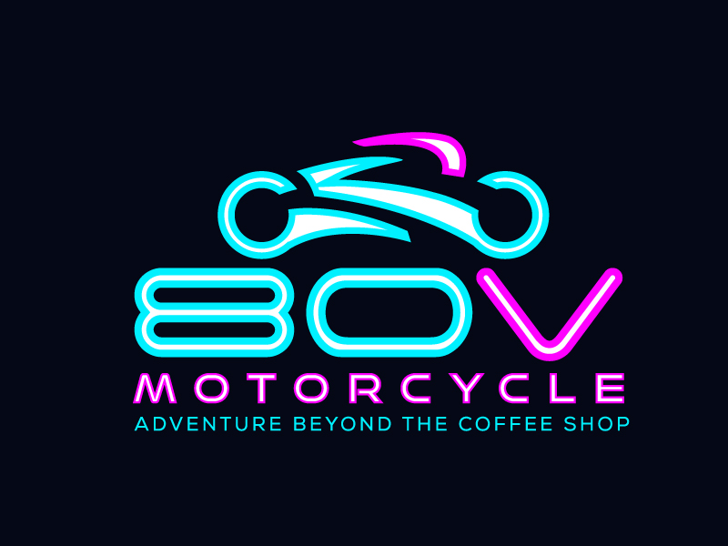 80v, 80V, 80v.motorcycles, or 80V.MOTORCYCLES or none logo design by jaize
