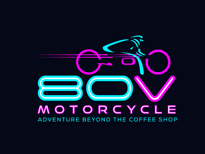 80v, 80V, 80v.motorcycles, or 80V.MOTORCYCLES or none logo design by jaize