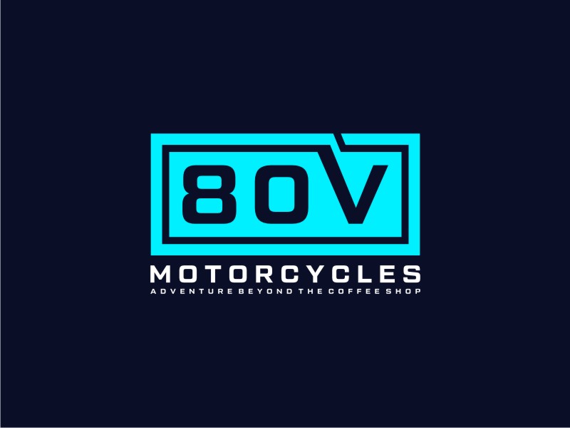 80v, 80V, 80v.motorcycles, or 80V.MOTORCYCLES or none logo design by jancok