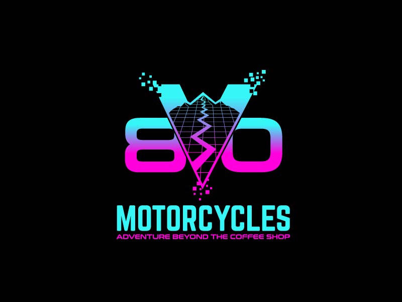 80v, 80V, 80v.motorcycles, or 80V.MOTORCYCLES or none logo design by axel182