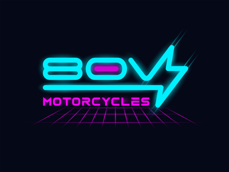 80v, 80V, 80v.motorcycles, or 80V.MOTORCYCLES or none logo design by Vins