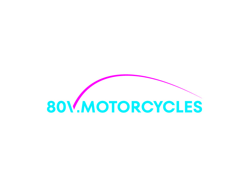 80v, 80V, 80v.motorcycles, or 80V.MOTORCYCLES or none logo design by bigboss