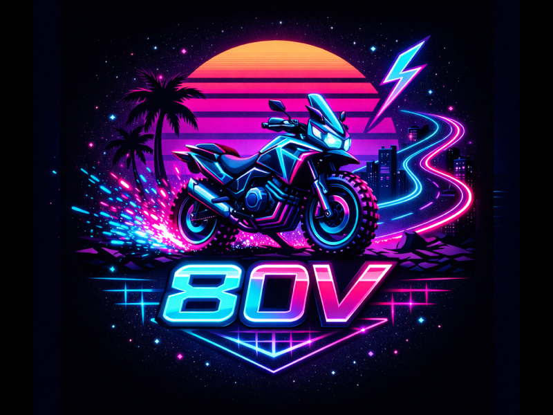 80v, 80V, 80v.motorcycles, or 80V.MOTORCYCLES or none logo design by Mr uink