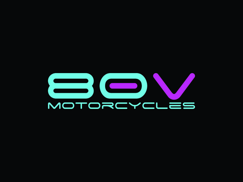 80v, 80V, 80v.motorcycles, or 80V.MOTORCYCLES or none logo design by rief