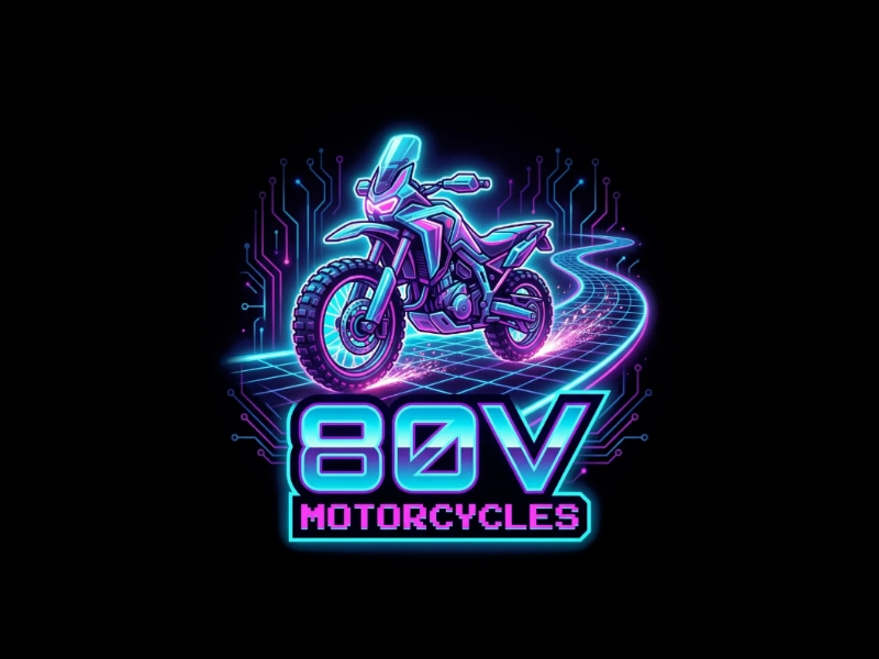 80v, 80V, 80v.motorcycles, or 80V.MOTORCYCLES or none logo design by Marena
