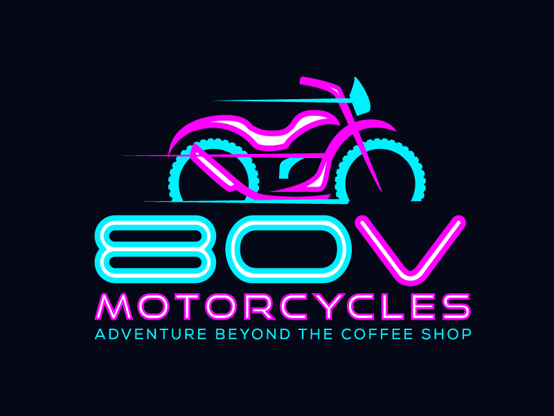 80v, 80V, 80v.motorcycles, or 80V.MOTORCYCLES or none logo design by jaize