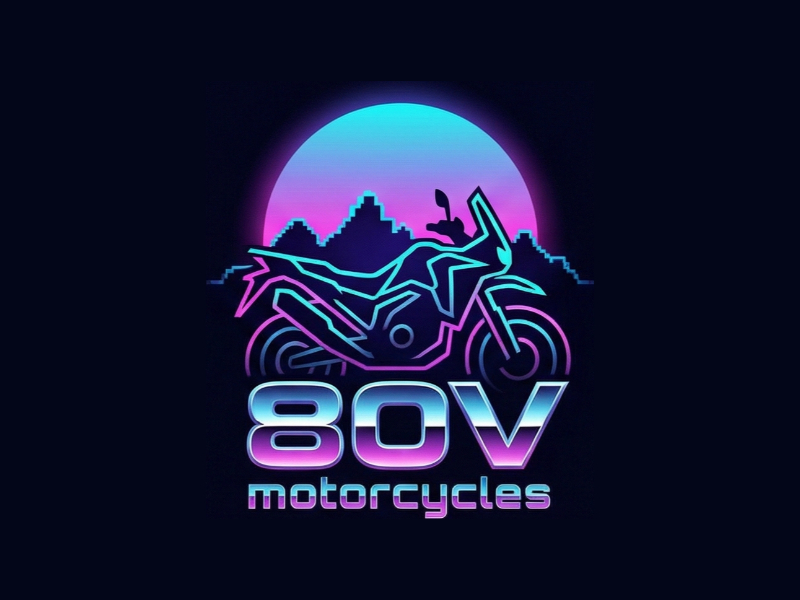 80v, 80V, 80v.motorcycles, or 80V.MOTORCYCLES or none logo design by cwrproject