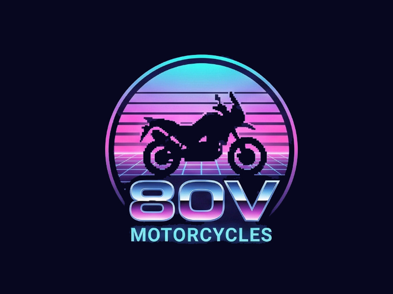 80v, 80V, 80v.motorcycles, or 80V.MOTORCYCLES or none logo design by cwrproject