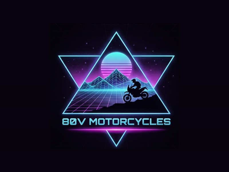 80v, 80V, 80v.motorcycles, or 80V.MOTORCYCLES or none logo design by cwrproject