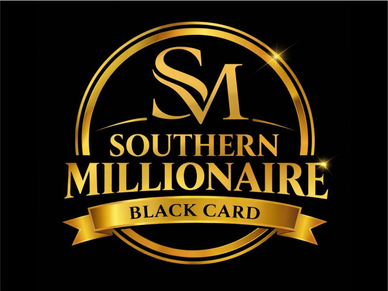 Southern Millionaire Black Card logo design by Girly