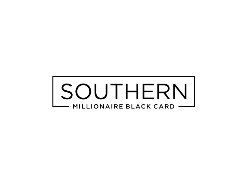 Southern Millionaire Black Card logo design by Artomoro