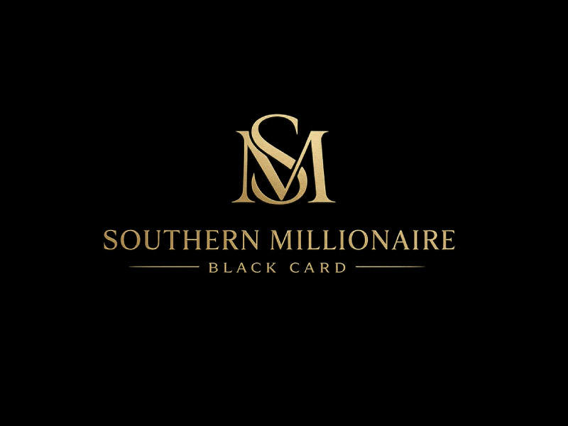 Southern Millionaire Black Card logo design by M Fariid