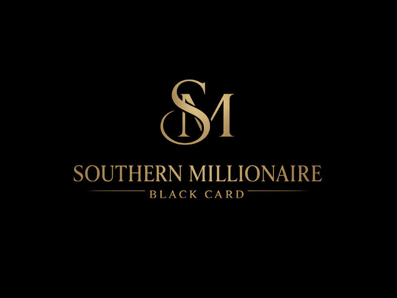 Southern Millionaire Black Card logo design by M Fariid