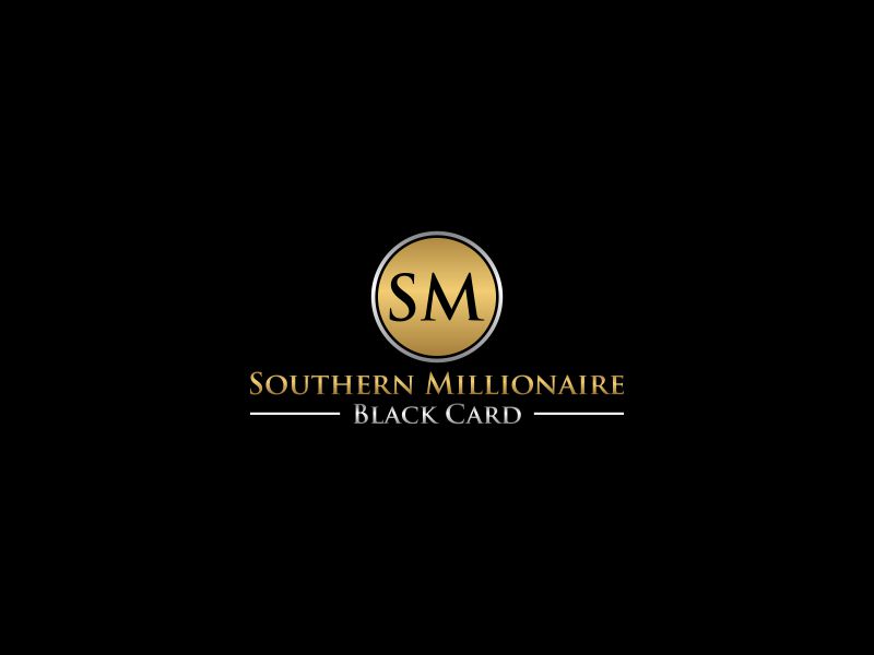 Southern Millionaire Black Card logo design by sodimejo