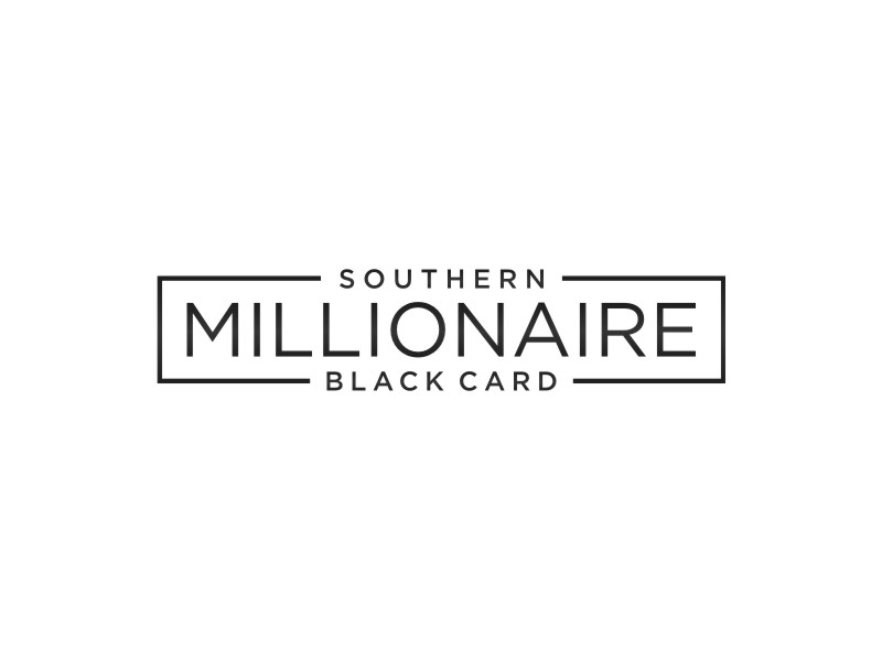 Southern Millionaire Black Card logo design by Artomoro