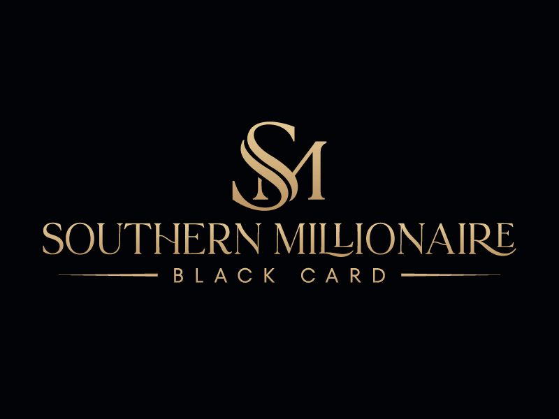 Southern Millionaire Black Card logo design by LogoQueen