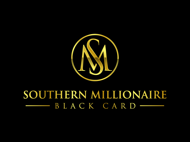 Southern Millionaire Black Card logo design by MAXR