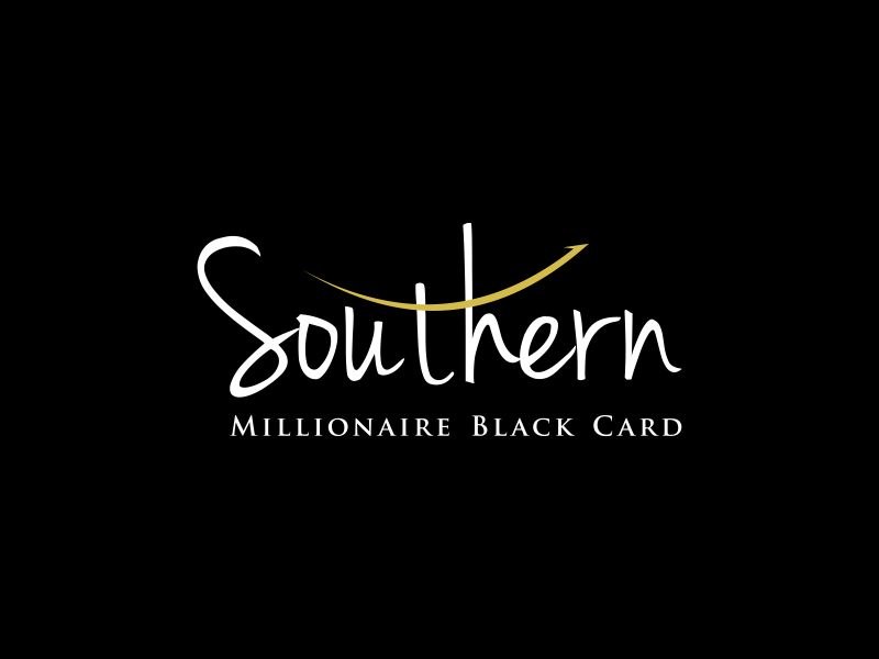 Southern Millionaire Black Card logo design by superiors