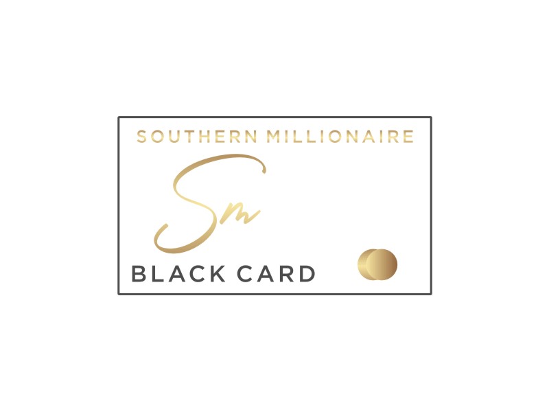 Southern Millionaire Black Card logo design by Artomoro