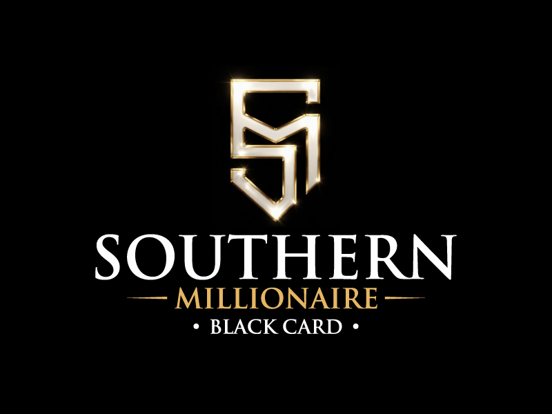 Southern Millionaire Black Card logo design by LogoQueen