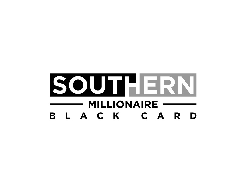 Southern Millionaire Black Card logo design by bigboss
