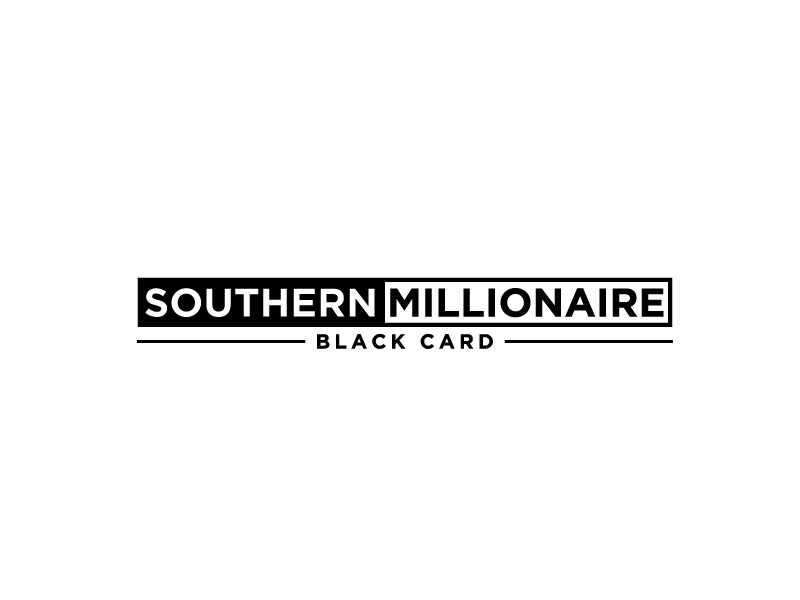 Southern Millionaire Black Card logo design by bigboss