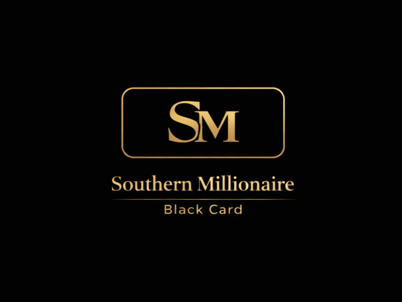 Southern Millionaire Black Card logo design by USDOT