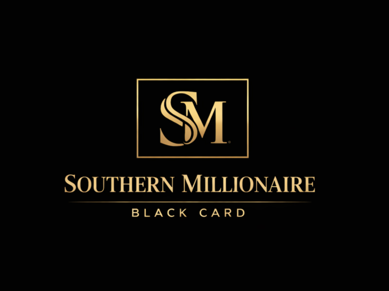 Southern Millionaire Black Card logo design by USDOT