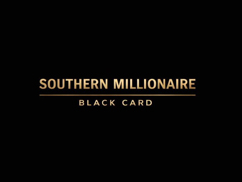 Southern Millionaire Black Card logo design by USDOT