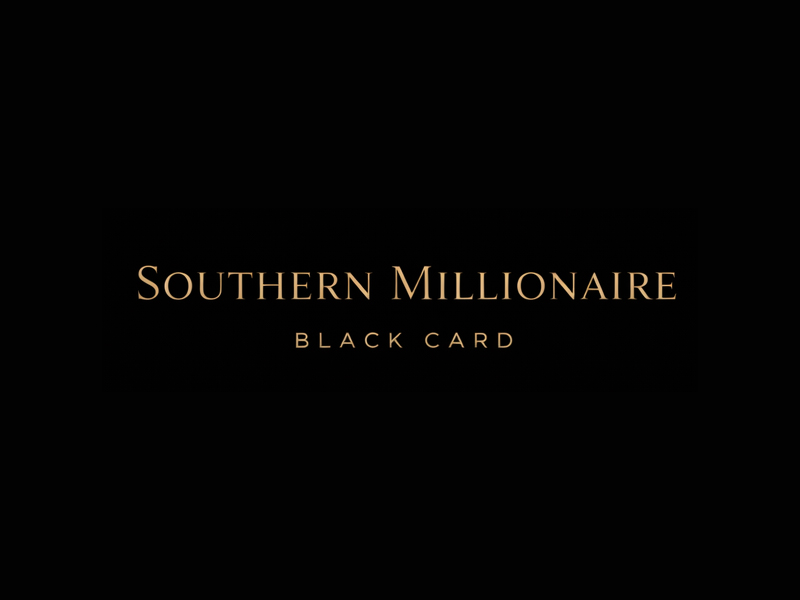Southern Millionaire Black Card logo design by USDOT