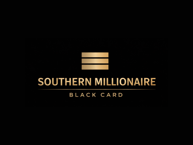 Southern Millionaire Black Card logo design by USDOT