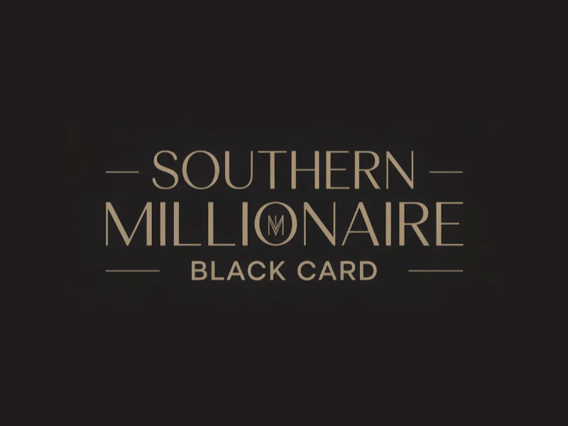 Southern Millionaire Black Card logo design by Mr uink