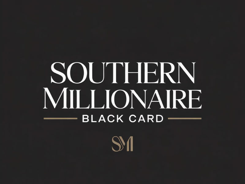 Southern Millionaire Black Card logo design by Gilate