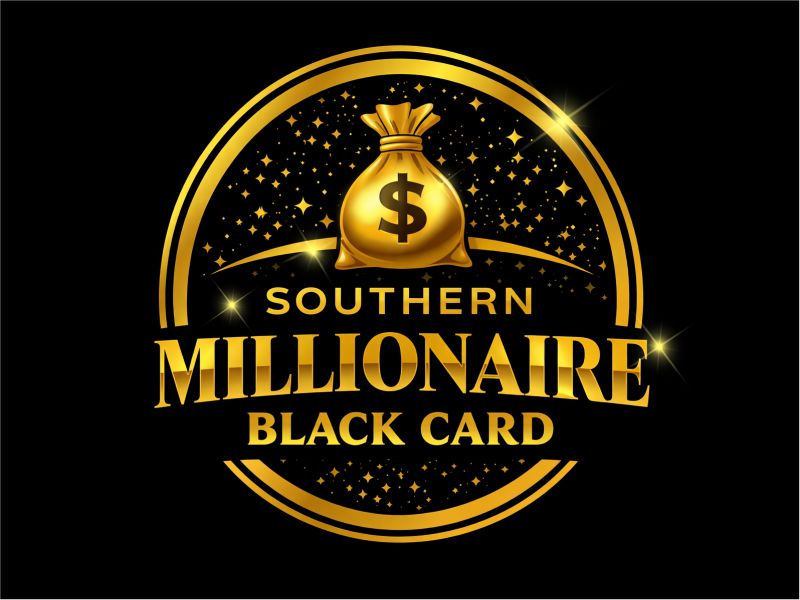 Southern Millionaire Black Card logo design by Girly