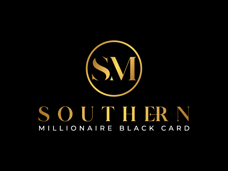 Southern Millionaire Black Card logo design by wriddhi