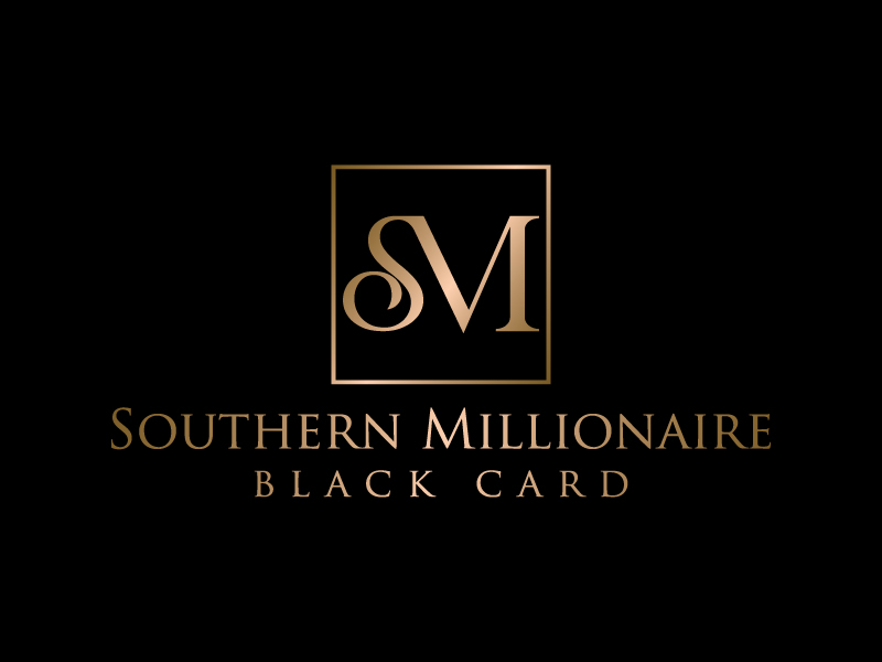 Southern Millionaire Black Card logo design by wriddhi