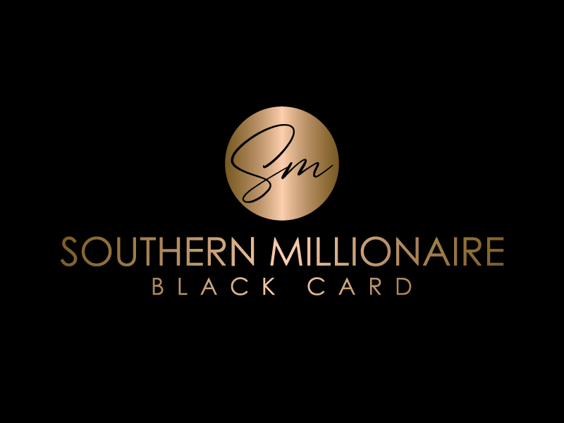 Southern Millionaire Black Card logo design by wriddhi