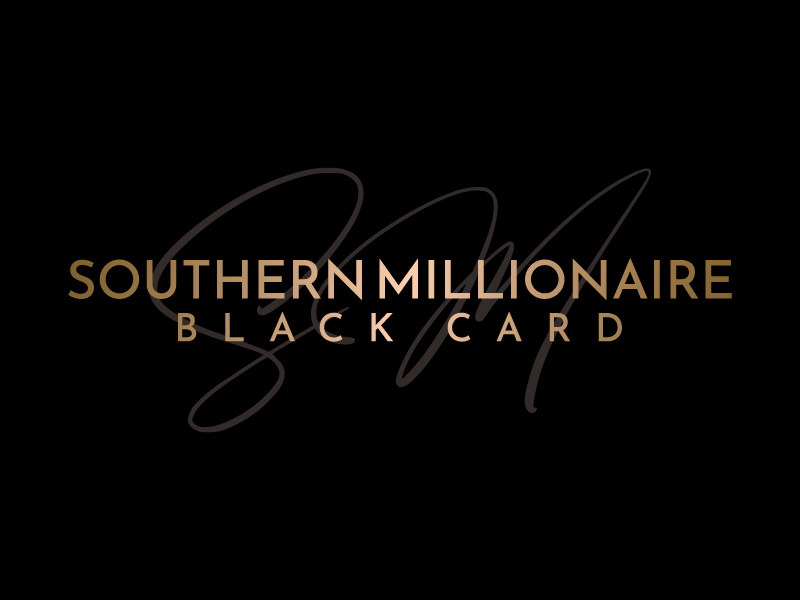 Southern Millionaire Black Card logo design by wriddhi