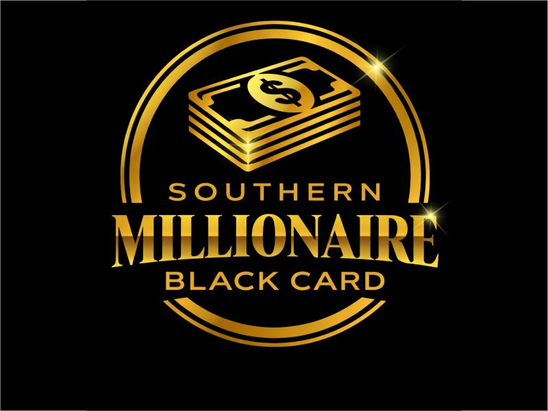 Southern Millionaire Black Card logo design by Girly