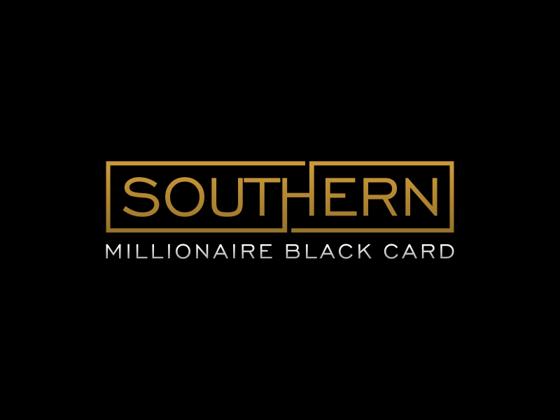 Southern Millionaire Black Card logo design by Gedibal