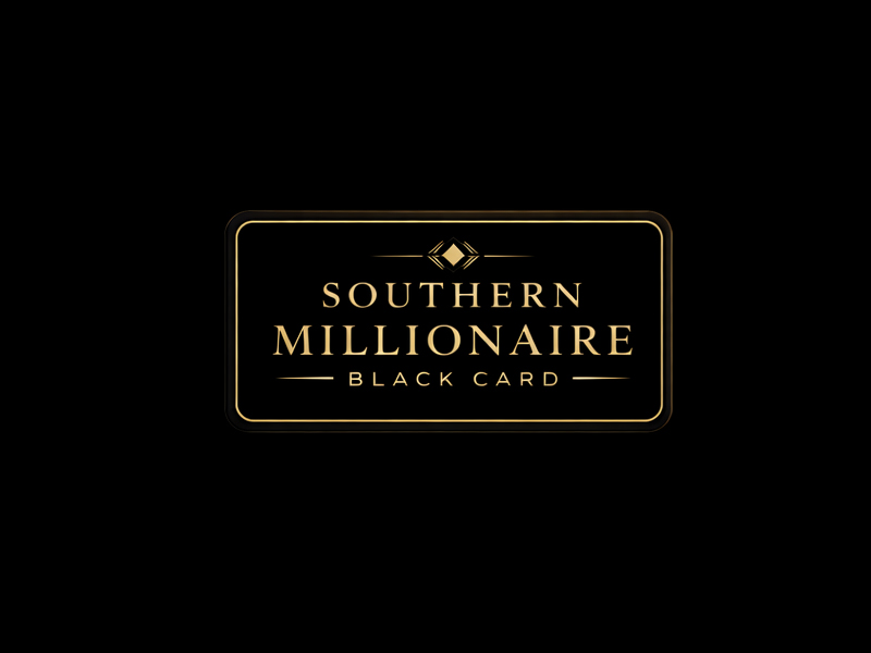 Southern Millionaire Black Card logo design by Suparna