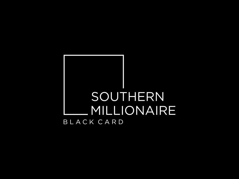 Southern Millionaire Black Card logo design by Gedibal