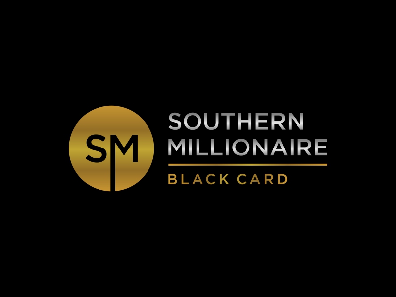 Southern Millionaire Black Card logo design by Gedibal