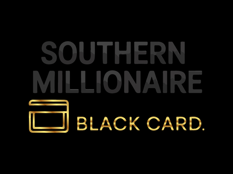 Southern Millionaire Black Card logo design by Gilate