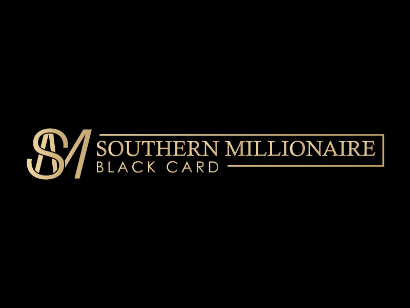 Southern Millionaire Black Card logo design by inkwellDesigns