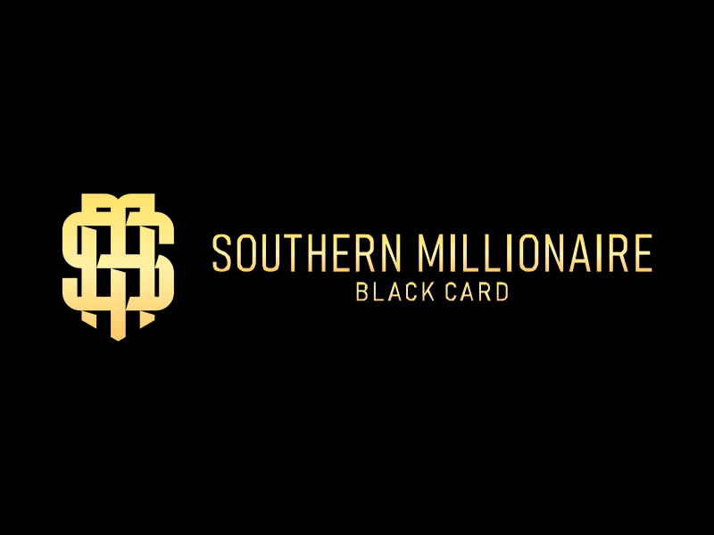 Southern Millionaire Black Card logo design by ekitessar