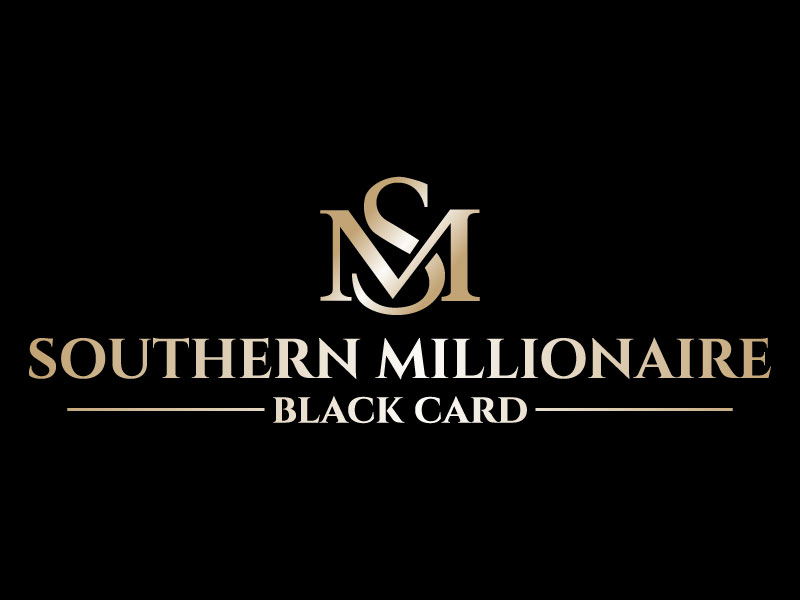 Southern Millionaire Black Card logo design by LogoQueen