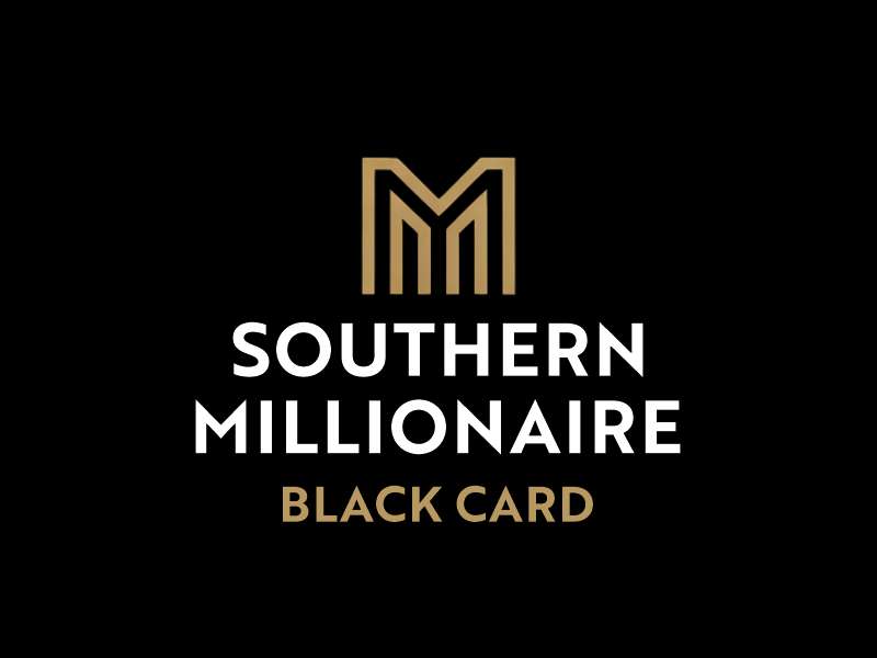Southern Millionaire Black Card logo design by xbrand