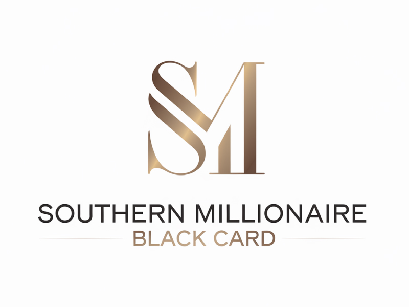 Southern Millionaire Black Card logo design by pixalrahul